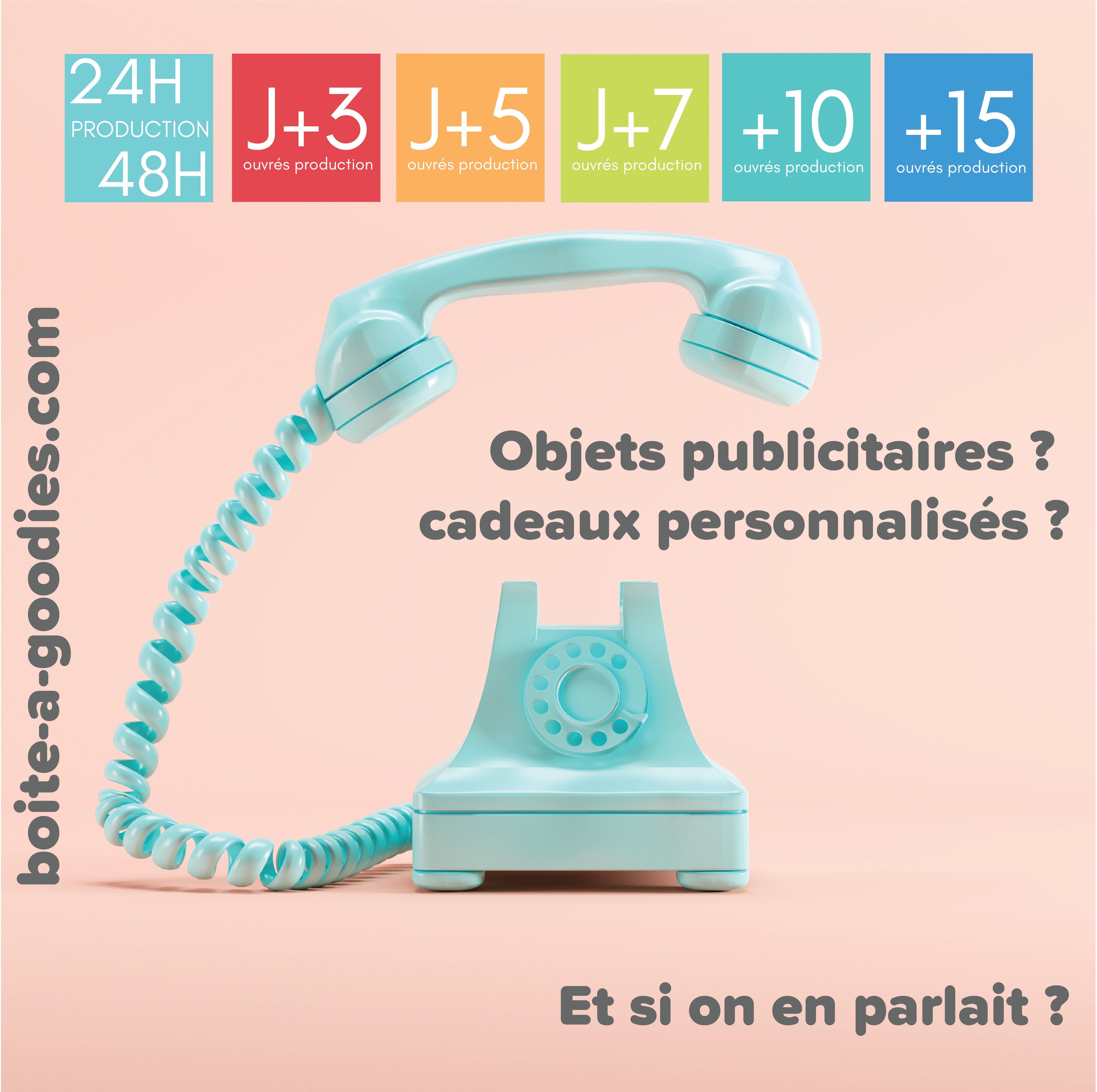 boite a goodies  objets publicitaires délais courts