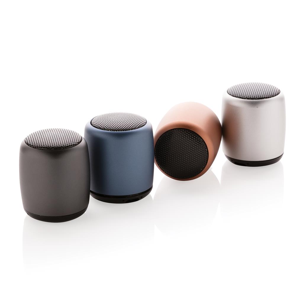 Mini enceinte sans fil en aluminium Goodies express pour entreprise (3)