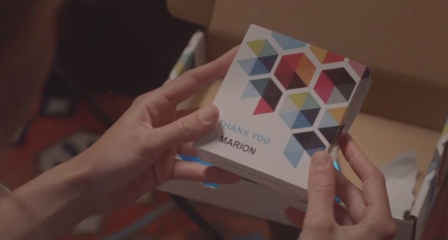 objet publicitaire  avec box personnalisée et marquage nominatif